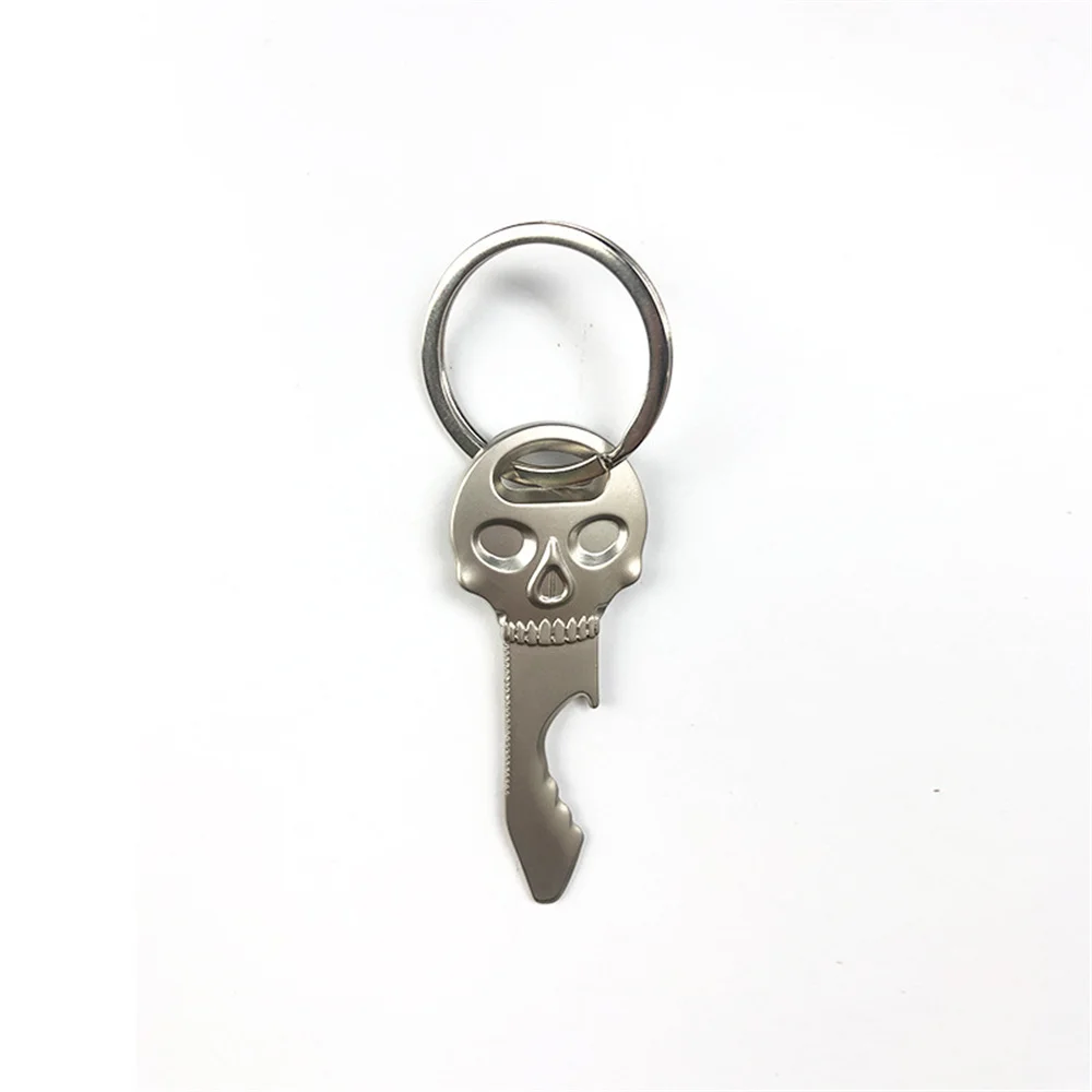 Metal Fashion Portable Household Pendant Skull Durable Kitchen Bottle Opener Simple Wear-resistant Key Chain Alloy Creativity