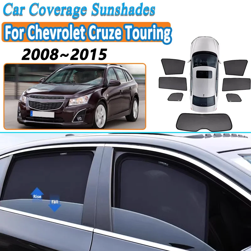 For Chevrolet Cruze Touring Edition 2014 2008~2015 MK1 Car Mesh Shade Window Sunshade Sunscreen Privacy Curtain Auto Accessorie
