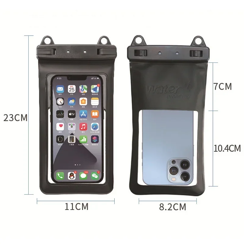 IPX8 Universal Waterproof Phone Case Water Proof Bag Mobile Cover For Most Phone Ultra Swim Cover 7.5 inch Phone