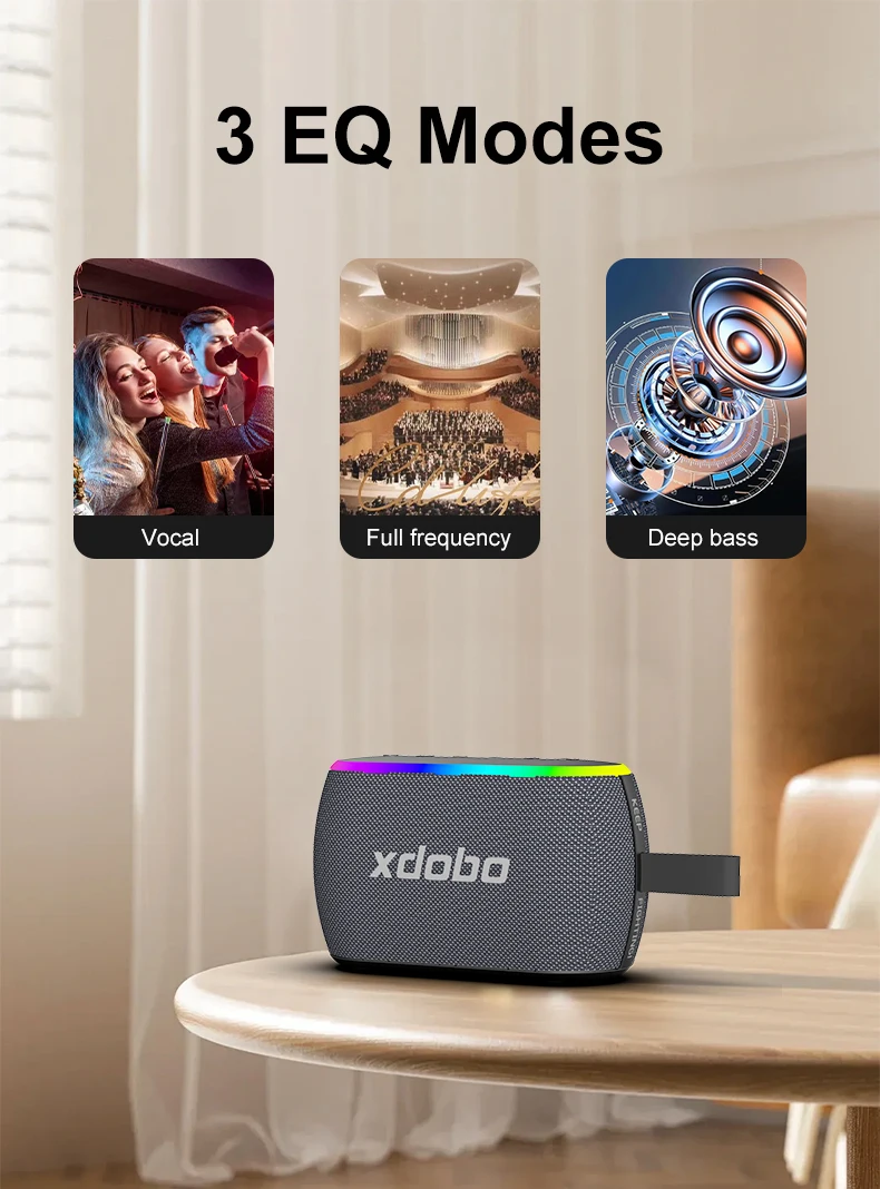 XDOBO X8Mini II سمّاعات بلوتوث 30 واط عميق باس TWS اللاسلكية المنزل سينما تلفزيون الهاتف في الهواء الطلق متعة ركوب سماعة موسيقية حفلة التخييم