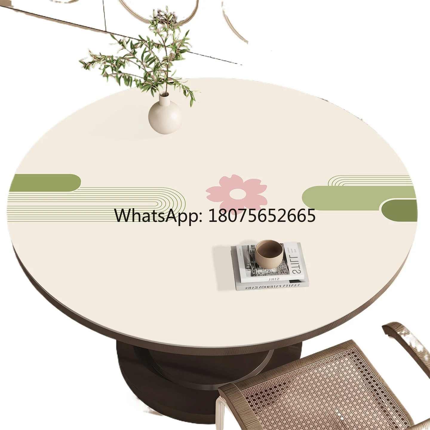 New arrival round table mat waterproof oil-proof oven mittsaccessible luxury tablecloth coffee table mat