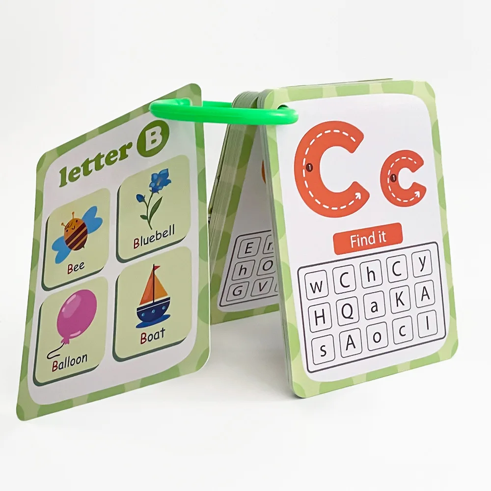 30 SZTUK KART Z NADRUKIEM ALFABETU, KARTY EDUKACYJNE DO Nauki Angielskiego Dla Dzieci