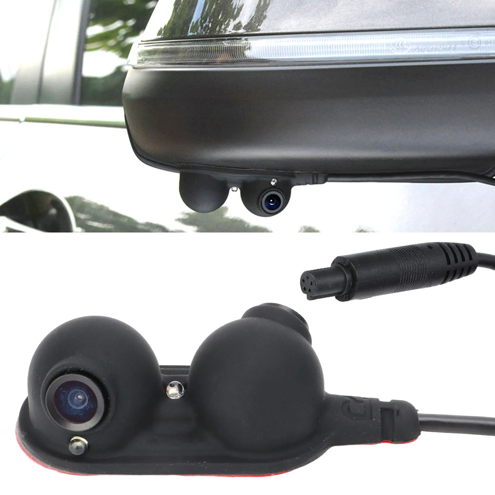 

Car Door Side View Blind Spot Camera Car Rear View Backup Camera HD Night Vision for Truck RV Emergency Vehicle Van Trailer