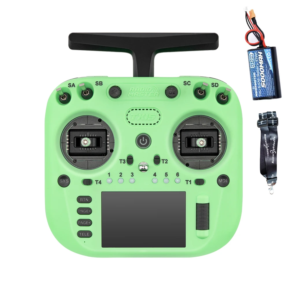 Radiomaster TX15 16ch 3.5inch IPS Touchscreen V5.0 Hall Gimbals Radio Controller ELRS FCC/LBT Built-in Gyro Microphone