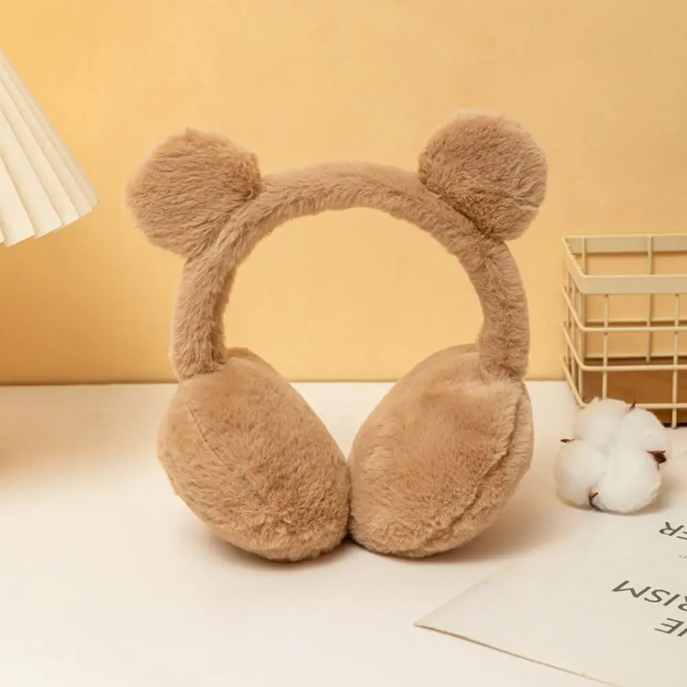 แฟชั่น WARM Plush หูอุ่นสีทึบฝาครอบหูฤดูหนาว Earmuffs ป้องกันหูหู-Muffs พับ Earflap กลางแจ้ง windproof