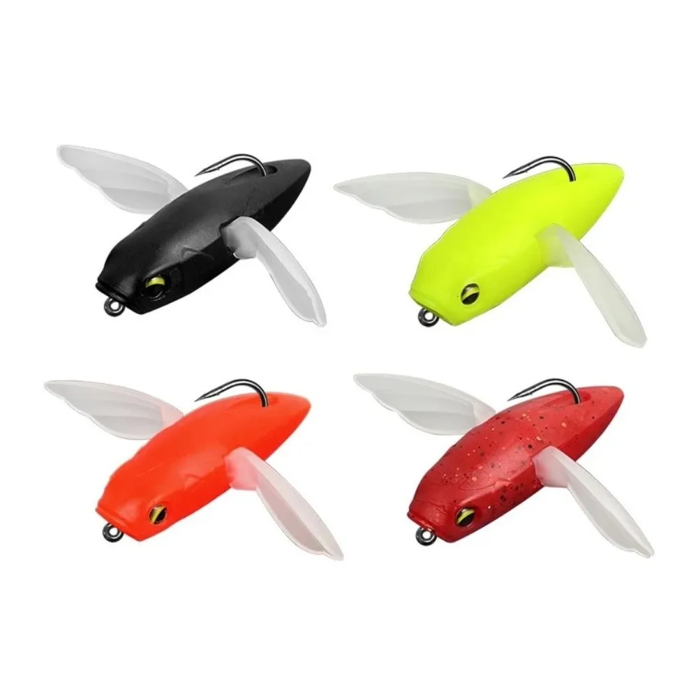 

2025 6.5g Weight Fishing Soft Lure 55mm Size Drag Bait TPE TPR Bait Fly Fishing Bird Shape Topwater Floating Bait Tuna Fishing