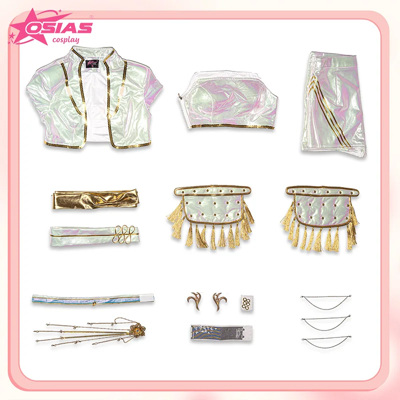 Set Kostum Cosplay OSIAS Mira Wig Mira Sepatu Mira Gelombang Mendesis