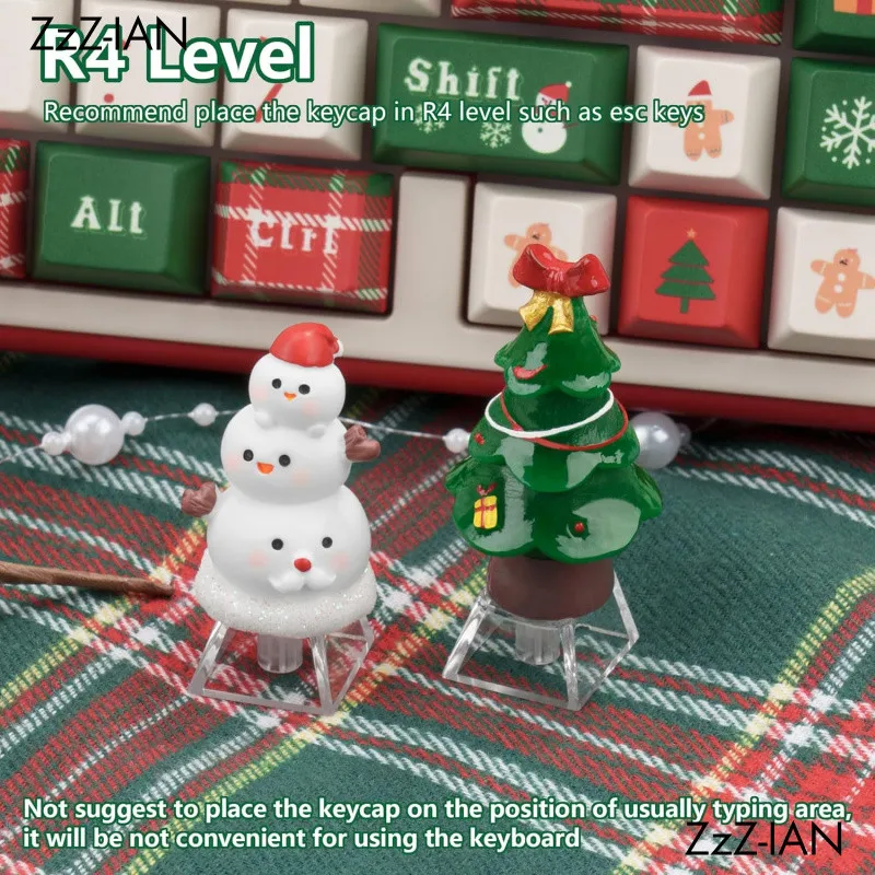 Christmas ESC Keycap Translucent Cute Custom Keycap For Gaming Mechanical Keyboard Keycaps