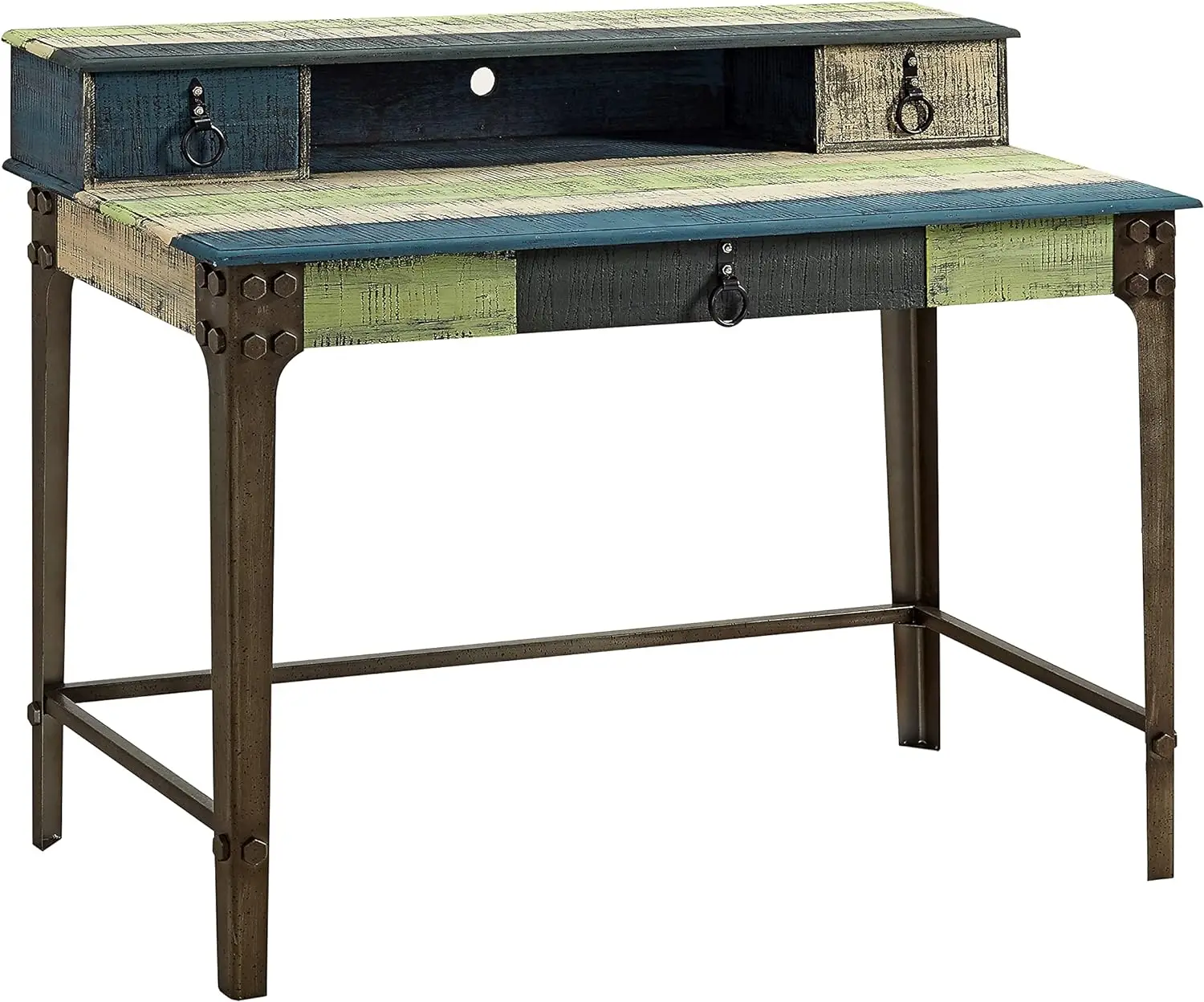 

XCYPowell Furniture Calypso Desk, Wood with Multi Color Accents, , 46.75 x 37 x 23.13