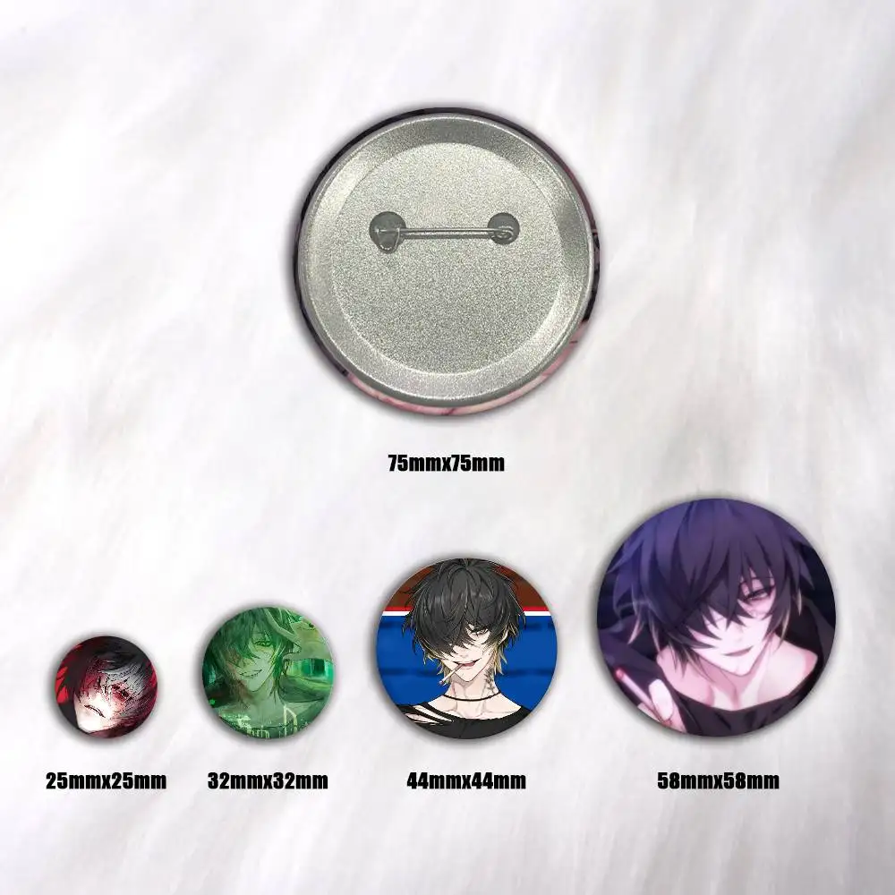A-Slow Damage Towa Art Badges Button Round Creative Pin Brooch Badge Bag Decor Accessories Fans Collect Friends Gifts