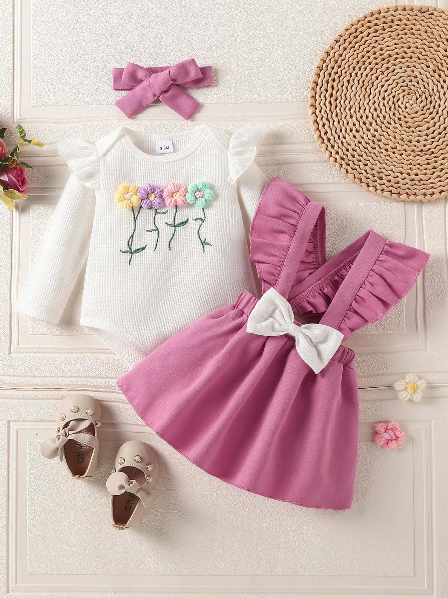 

Adorable Toddler Girl Winter Outfit Set with Knitted Sweater Leggings and Matching Headband - 3 Piece Cozy Ensemble