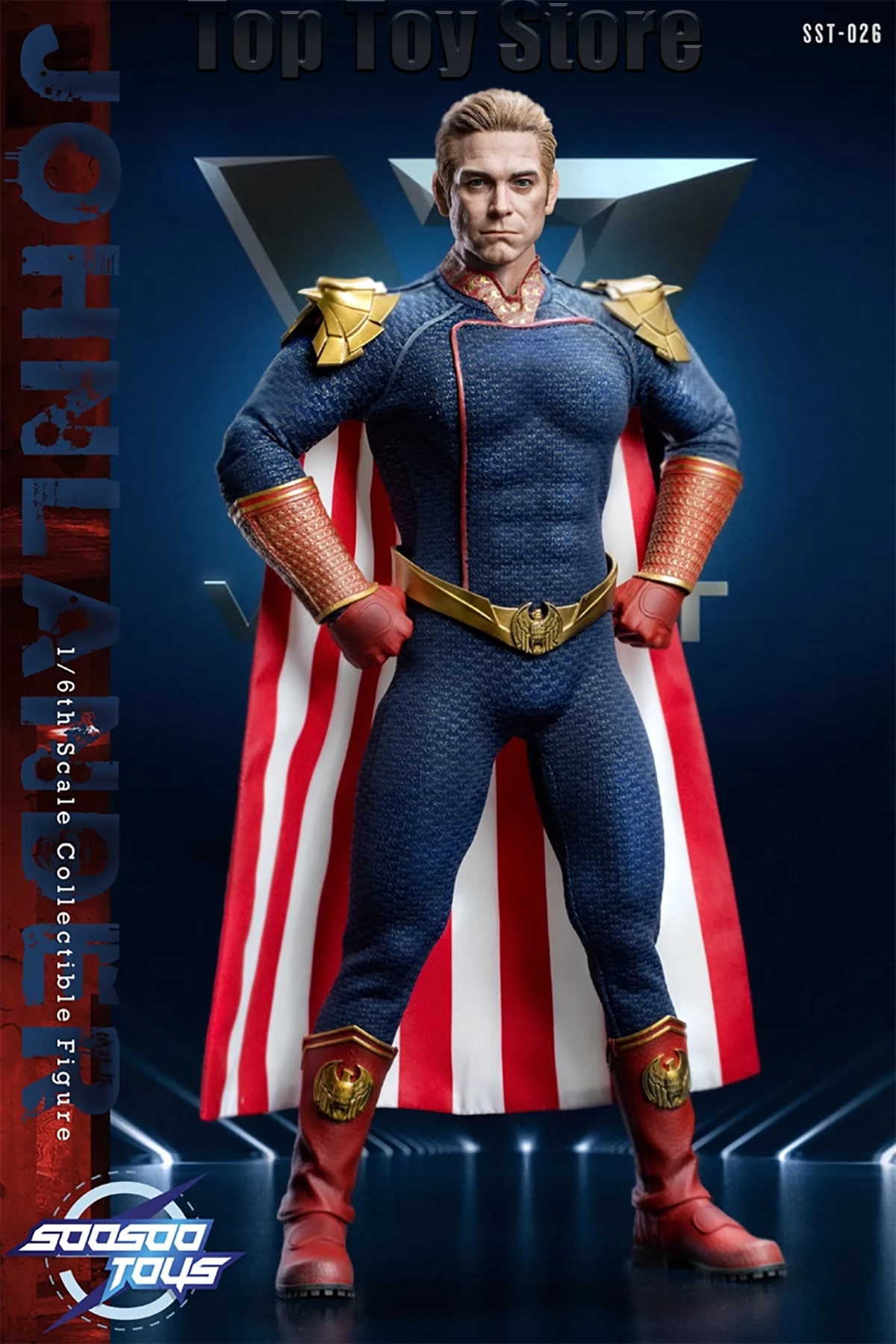 Soosootoys SST026 1/6 The Boys Homelander Patriot John Lander Antony Starr Action Figure Full Set Collectible Model Toys Gift