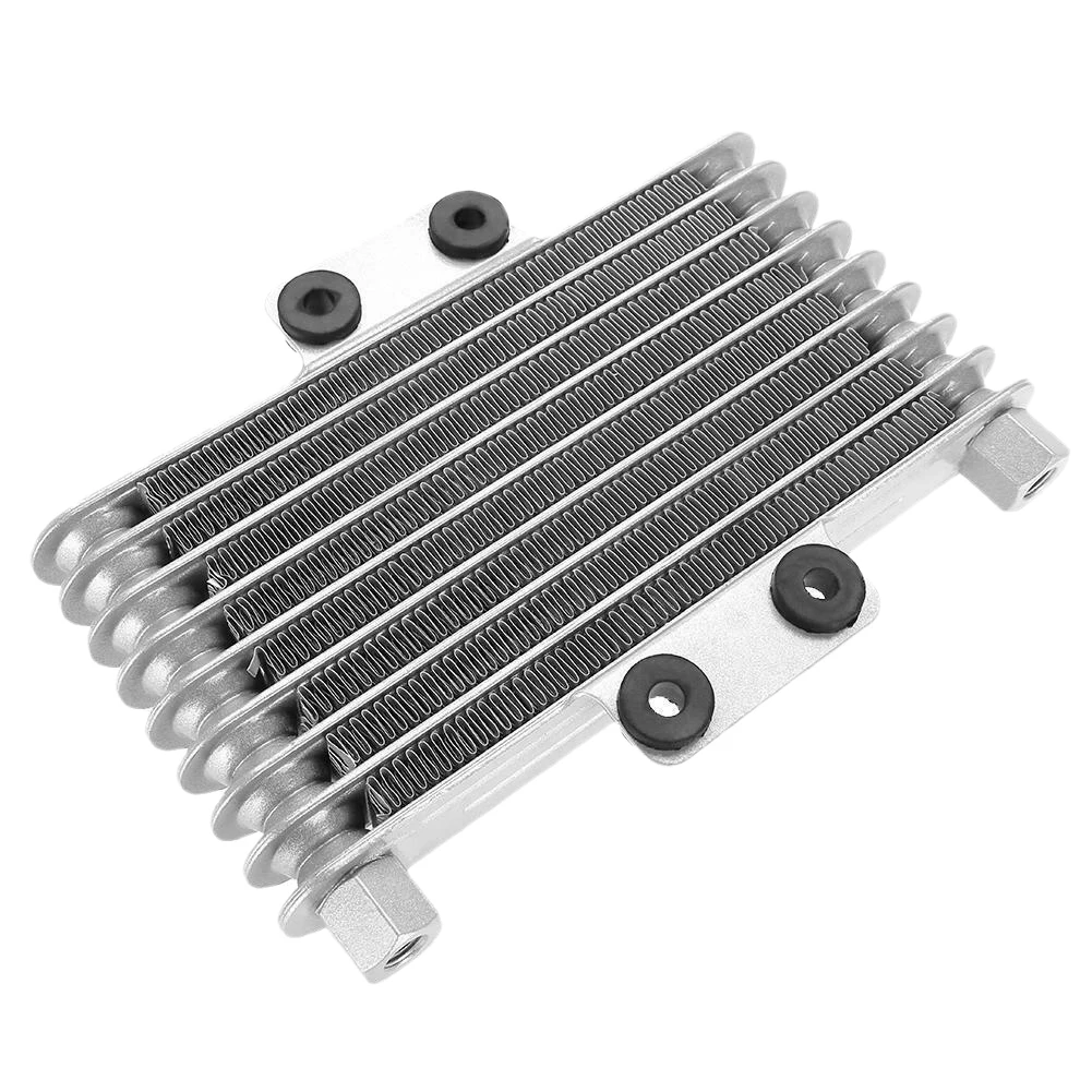 

Motorcycle Engine Oil Cooler Cooling Radiator 125Ml Aluminum Silver for 125CC-250CC Motorcycle Dirt Bike