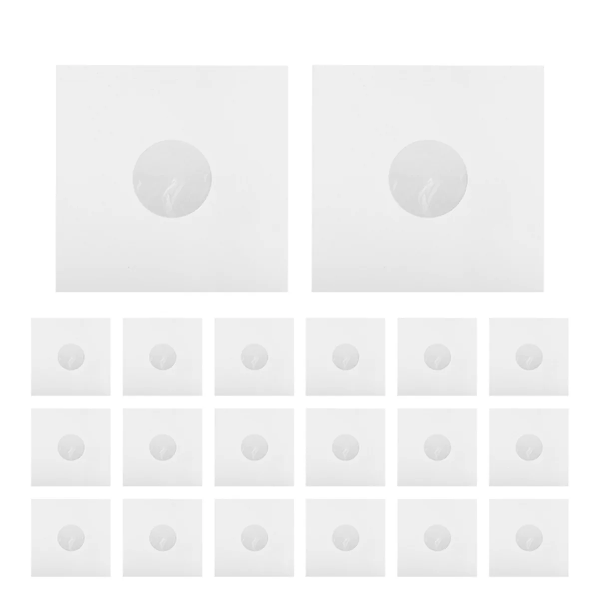 

Y19A 20 Pieces 12Inch LP Record Cover Resealable Outer Sleeves Paper Bag Vinyl Record Storage Bags
