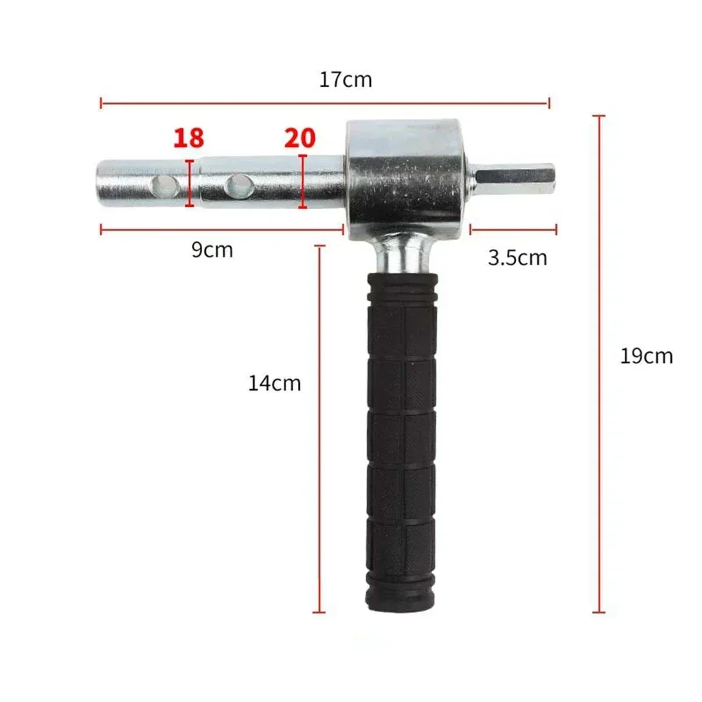 1pc Ice Diamond Quick Connector 18mm/20mm Couplings Hex Adapter For Electric Ice Auger With Anti-Slip Grip Power Tools Parts