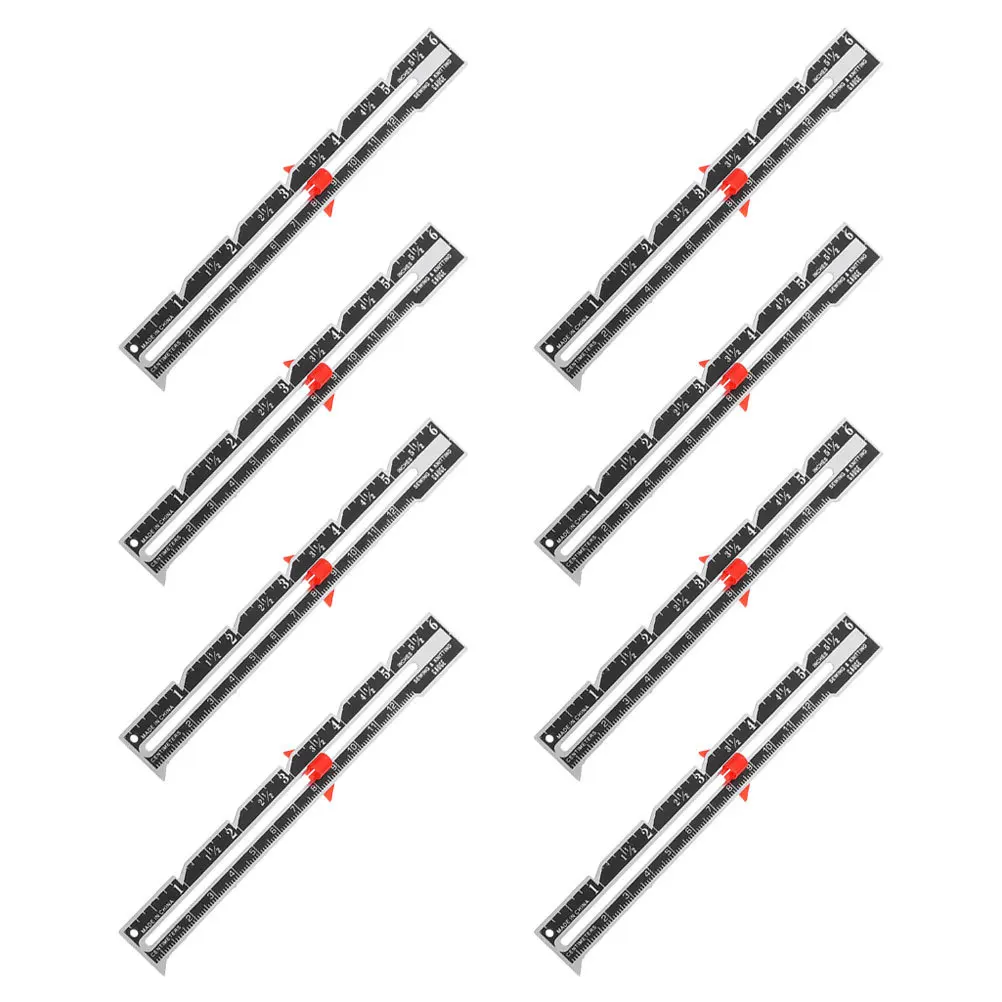 

8Pcs Sewing Gauge Precise Patchwork Quilting Ruler Portable Fabric Measuring Tool for Crafting Stitching DIY Projects