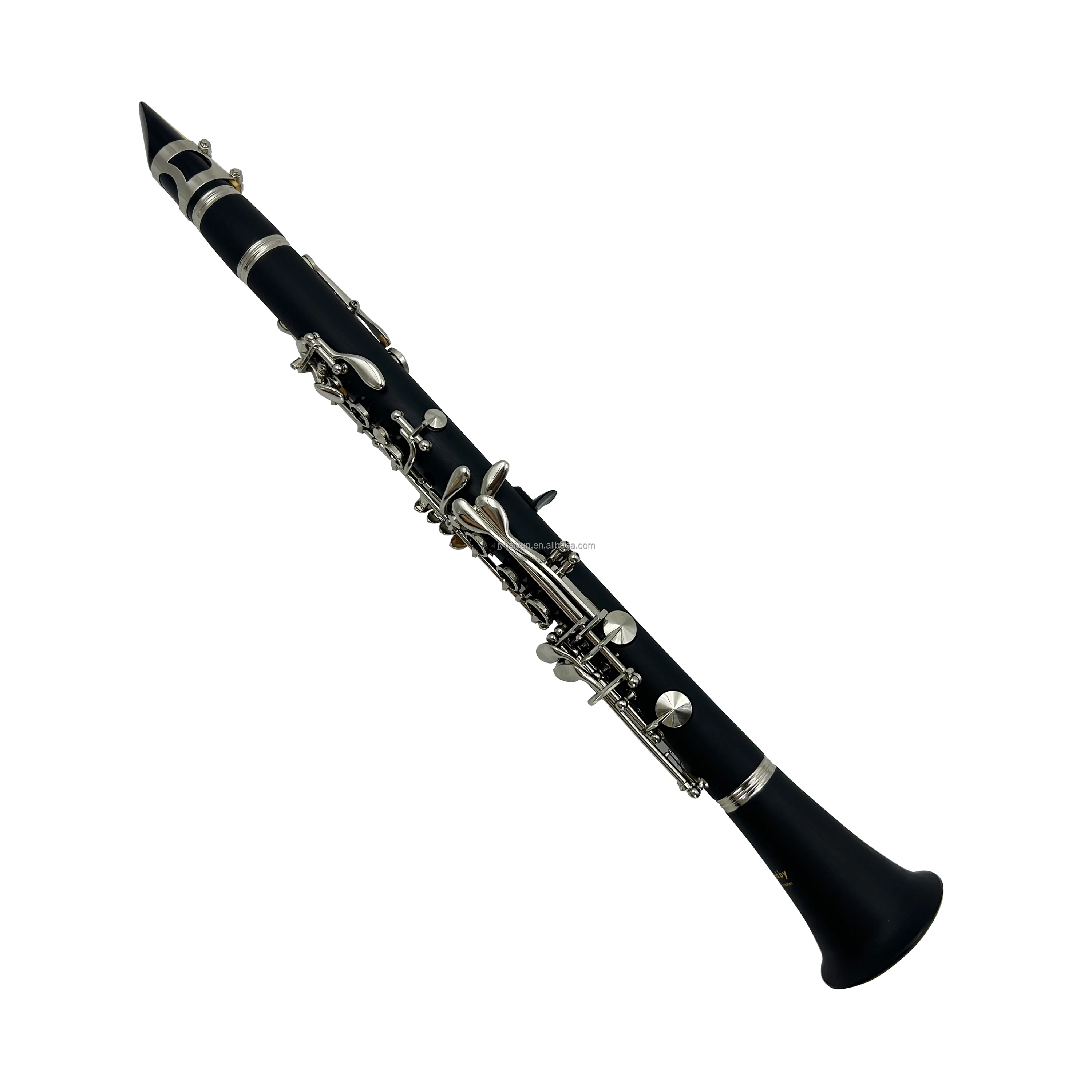 Black Alto Clarinet Eb 17 Keys Bakelite Body Nickel Plated Professional Woodwind Instrument
