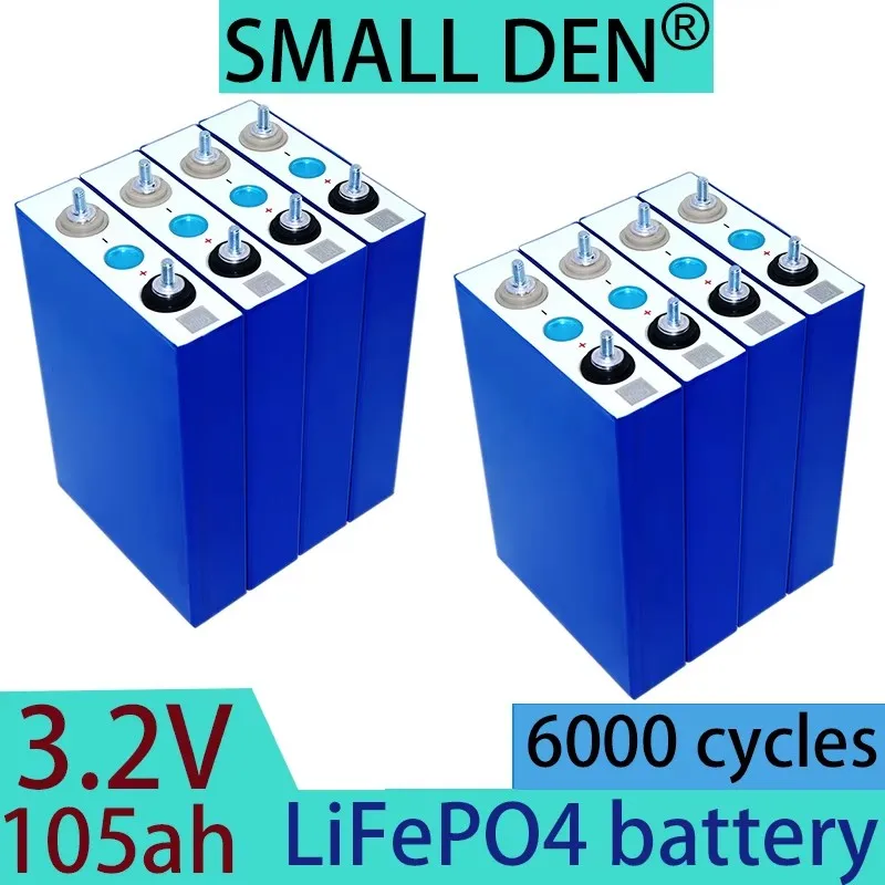 2024 3.2V 105ah Lifepo4 battery DIY 12V 24V 48V golf car and vessel battery pack for electric vehicles and motorcycles