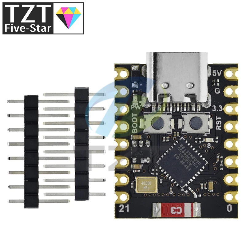 Imagem -04 - Desenvolvimento Board Esp32 Supermini Wi-fi Bluetooth Arduino Esp32-c3