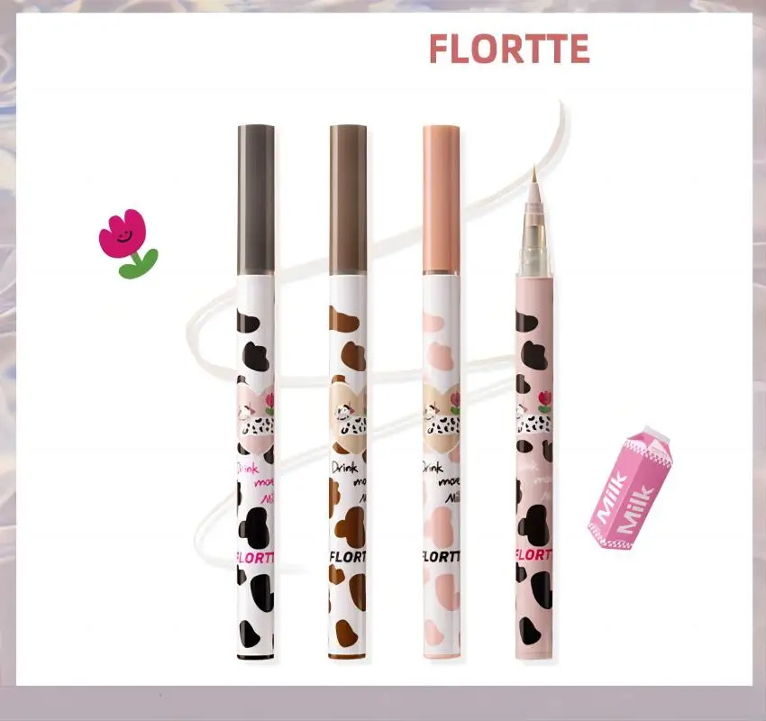 Flortte Eyeliner Pen Vloeibare Eyeliner Orbicularis Pen Waterdichte Langdurige Vrouwen Schoonheid Cosmetische Koreaanse Stijl Make-Up Producten