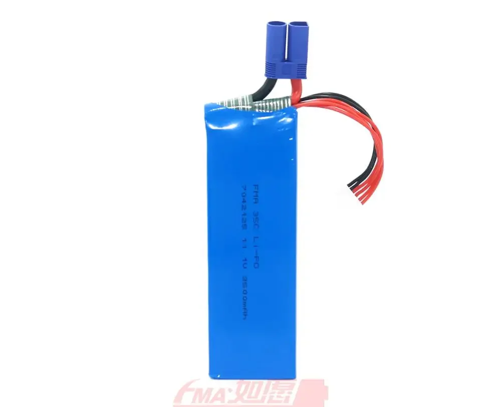 Model Plane Boat RC car UAV  Unmanned Drone Li-Po Battery 11.1v 3500mAh 35C DIY for Muti-Function Jump Starter inside cells