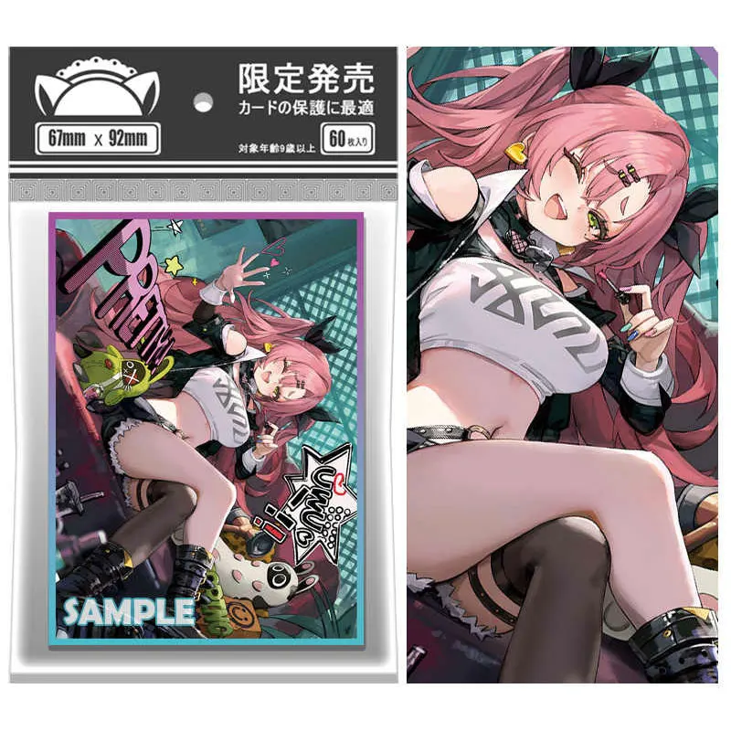 

60PCS/Bag Anime Card Sleeves 67x92mm Board Game Cards Protector Cards Shield Double Card Cover for TCG/PKM/MGT Trading Cards