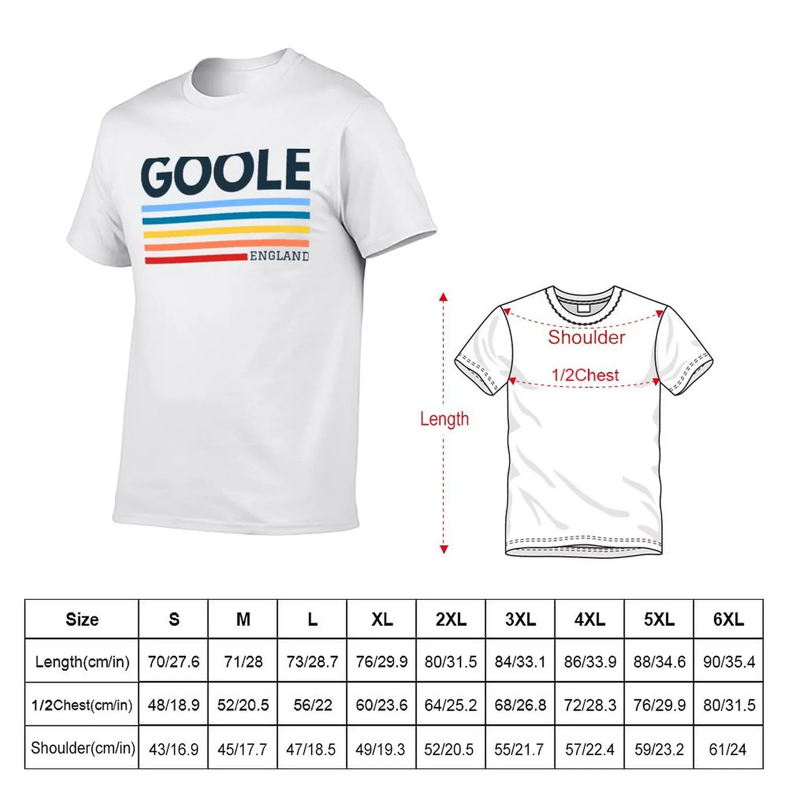 Goole City Yorkshire England T-Shirt man t shirt designer man t shirts cotton T-Shirt