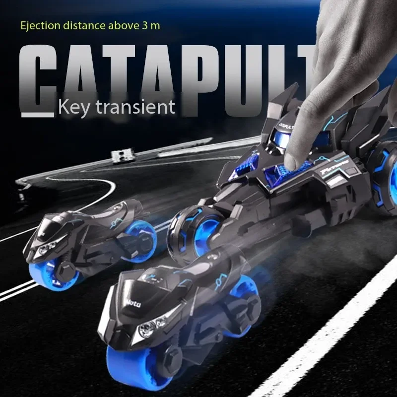 

1:32 Three in one catapult Pull back alloy car Boy's Chariot Inertial car motorcycle with lighting music children's Toy For Gift