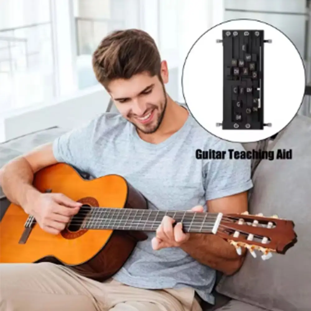 Chord Learning System Guitar Chord Trainer Assistant Learning One-key Guitar Aid Chords Trainer Chord Presser