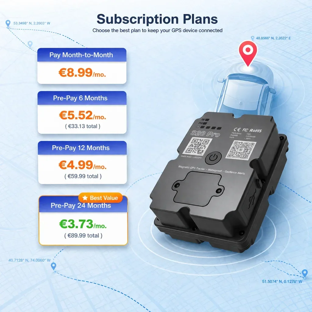 4G GPS-Tracker für Wohnmobile, Echtzeit-Diebstahlschutz-Ortungsgerät mit Wiedergabe, Abonnement erforderlich – Bild 5