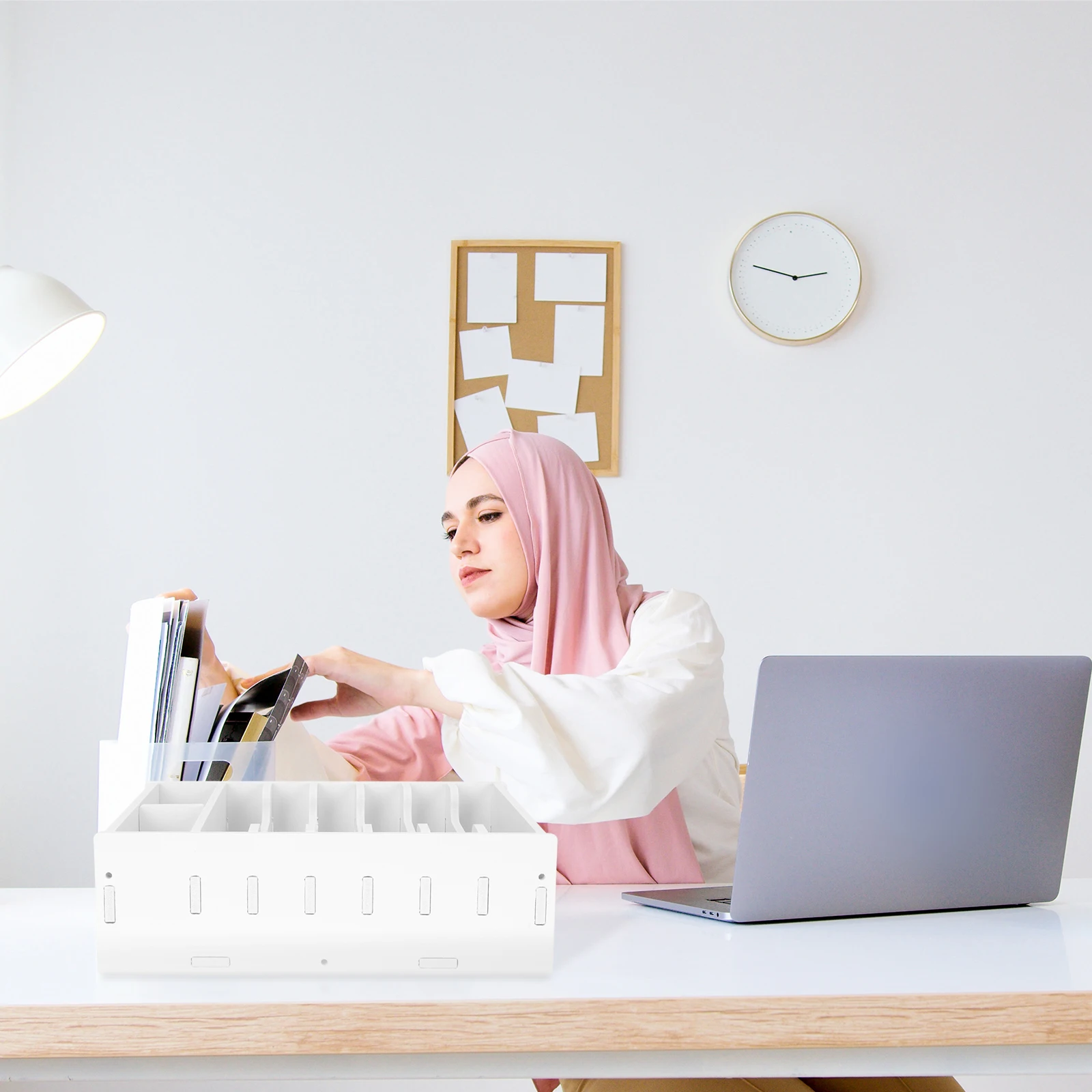 صينية درج النقود منظم أموال خشبي متعدد الأقسام لمتجر البيع بالتجزئة في السوبر ماركت ماكينة تسجيل المدفوعات النقدية صندوق تخزين #1