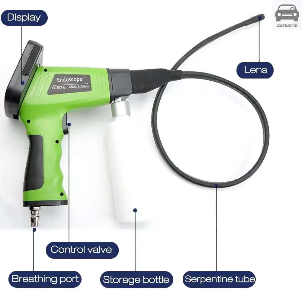 Pistolet de nettoyage de climatiseur pour voitures, écran LCD, Endoscope visuel, évaporation