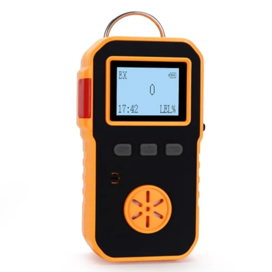

Propane Meter Methane Natural Gas Leak Detector 0-100% LEL Monitor with 2 Sensitivity Level Explosion-Proof Industrial Tester R