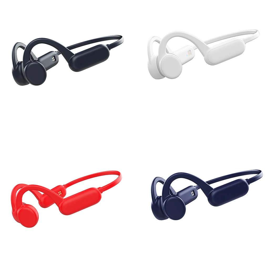 

Earphone Bone Conduction Bluetooth-compatible V5.0 Rechargeable Headset Earphone Portable Stereo Player Laptop