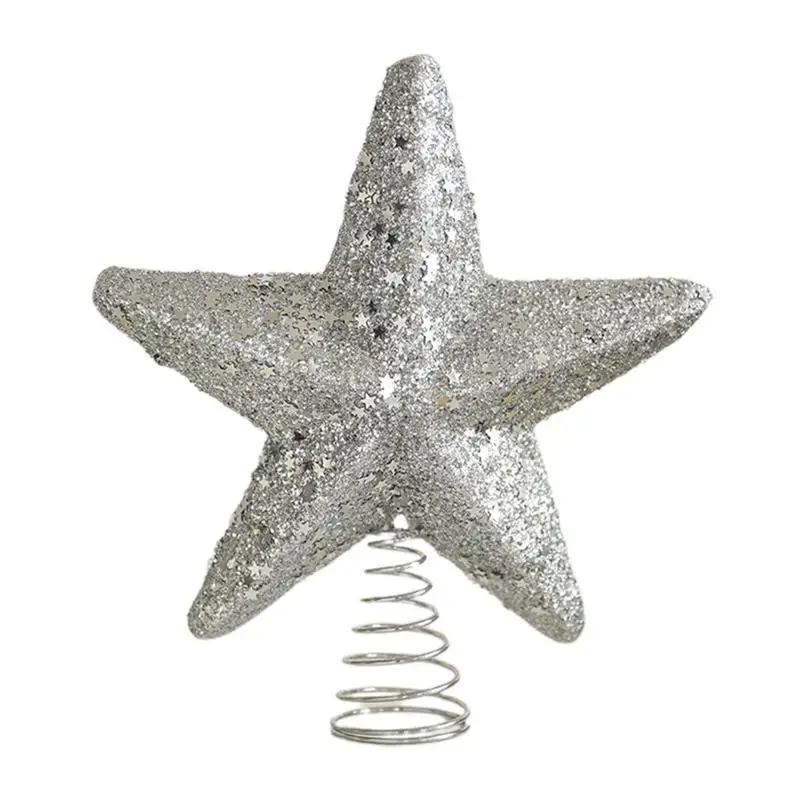 

Christmas Tree Topper Star 8.66 Inches Sparkling Star For Christmas Tree Top Christmas Ornaments Decoration Five-Pointed Star