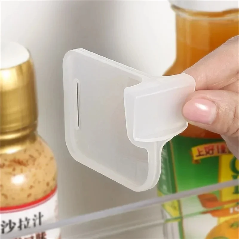 4-24Pcs Refrigerator Storage Partition Board Retractable Plastic Divider Storage Splint Kitchen Bottle Can Shelf Organizer