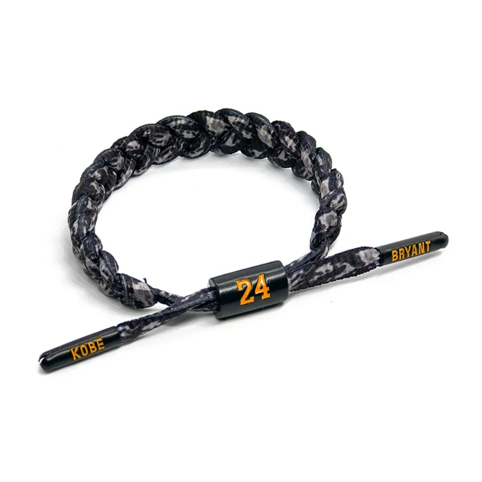 Pulsera Trenzada de Estrella de Baloncesto, Brazalete Deportivo, Pulsera de Cuerda de Baloncesto Tipo Tira y Afirma, Regalo para Hombres, Novios y Aficionados