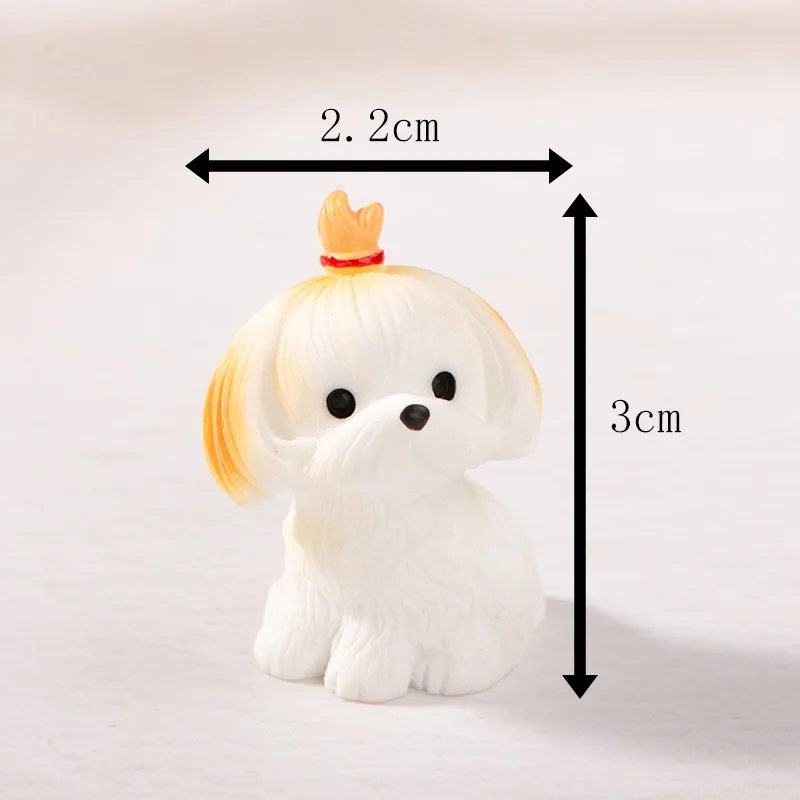 Figurines Miniatures Cute Dog Puppy Animal Micro Landscape Ornaments For Home Decorations Gift Decor for Room Desk Accessories