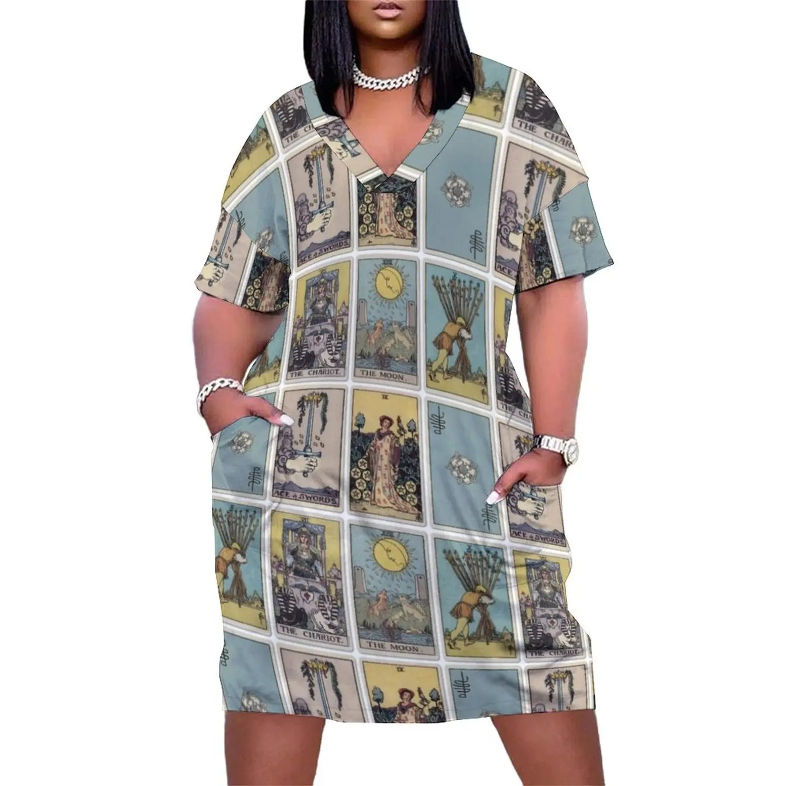 

6 Tarot Card Loose Pocket Dress Cocktail of dresses summer dress birthday dress