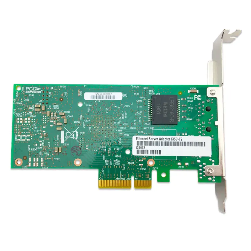 I350-T2V2 Intel I350AM2 Chipset PCI Express X4 10Mb/100Mb/1000Mb Lan Card Dual Port RJ45 1000base-T Gigabit Server Adapter