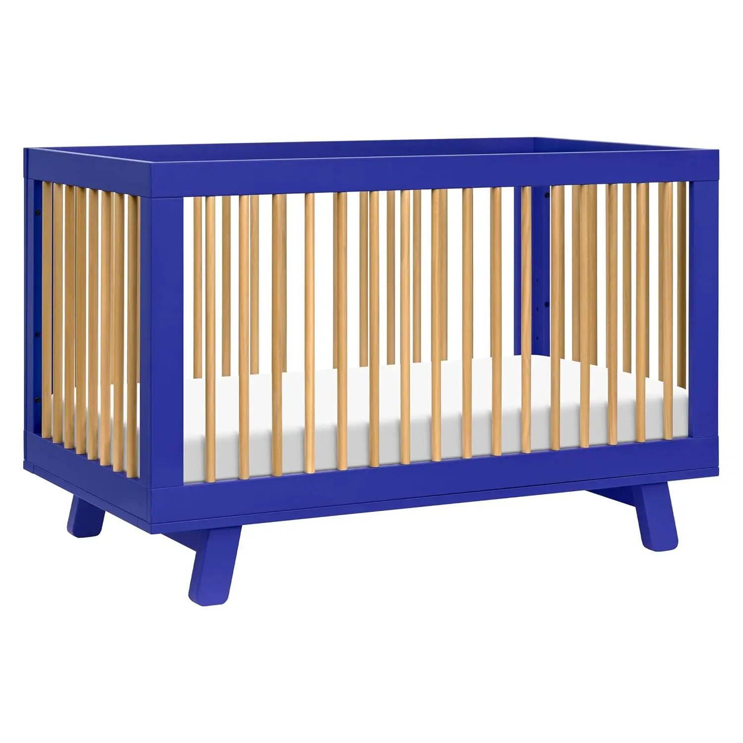 

Babyletto Hudson 3-in-1 Convertible Crib with Toddler Bed Conversion Kit in Cobalt and Honey Greenguard Gold Certified