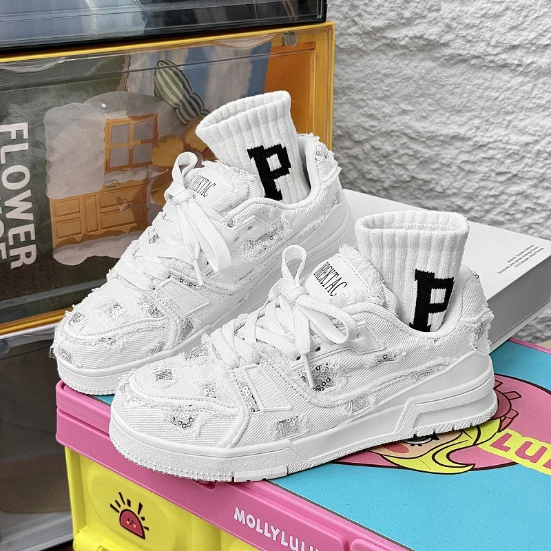 New Unisex Board Shoes Fashion Anti Slip Breathable Thick Soled Vulcanized Shoes Hot Selling Men's Women's Luxury Casual Shoes