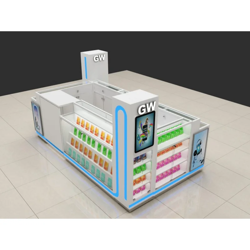 Custom, Mobile Phone Shop Fitting Showcase Cellphone Accessories Display Counter Retail Glass Mall Kiosk Cell Phone Kiosk