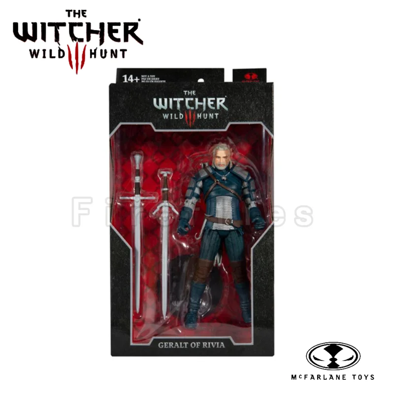 7inches McFARLANE Action Figure Wild Hunt Geralt Of Rivia (Viper Armor) Anime Model For Gift Free Shipping