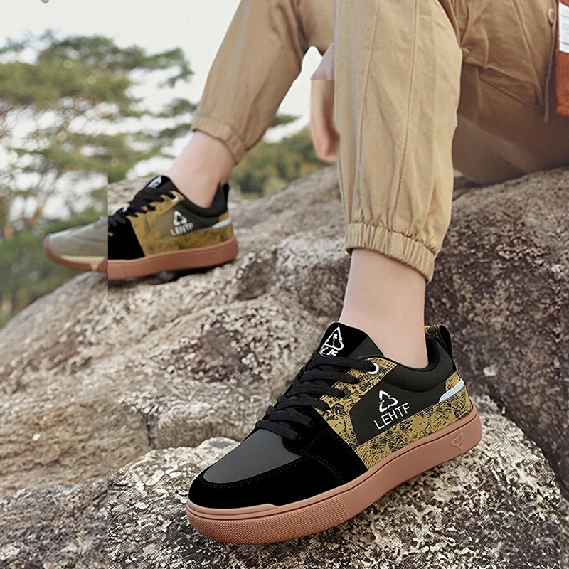 

Lehtt Велосипедная обувь Осенняя новая модель велосипедной обуви Нескользящая и прочная обувь для горного велосипеда с плоской педалью