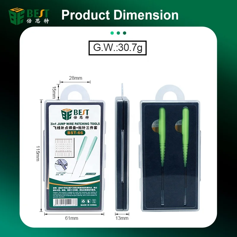 3 in 1 Soldering Lugs + Needle Welding Repairing Tools Set Solder Piece Rework Pad Welding Point for Phones IC Pad Touch BGA PCB