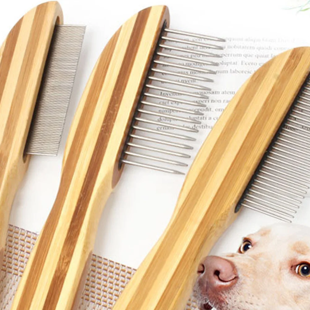 

Pet Comb Dog Grooming Brush Cat Accessory Hair Cleaner Dematting Flea Comb Wear resistant Portable Pet Supplies