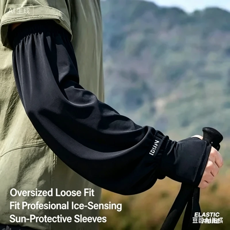 

Sports accessories sleeve cover, ice sleeve men's UPF50+cooling arm cover, UV protection, driving and cycling sun protection