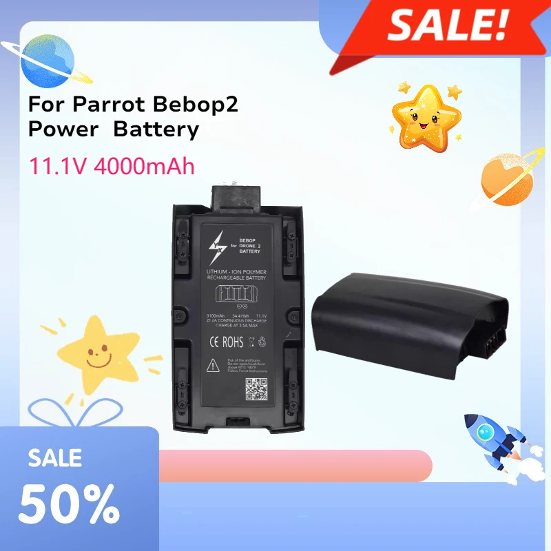 

High quality 34.41WH For Parrot Bebop2 Power Parrot Battery 11.1V 3100mAh Long-Endurance Drone Flight
