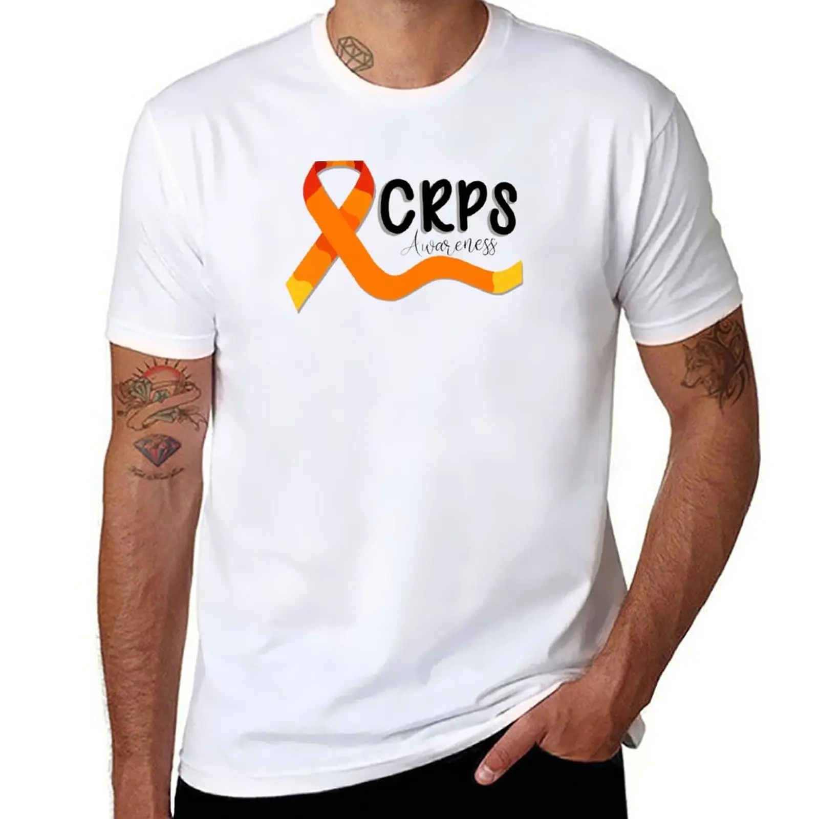 

New CRPS Awareness T-Shirt black t shirt summer tops Short sleeve tee men